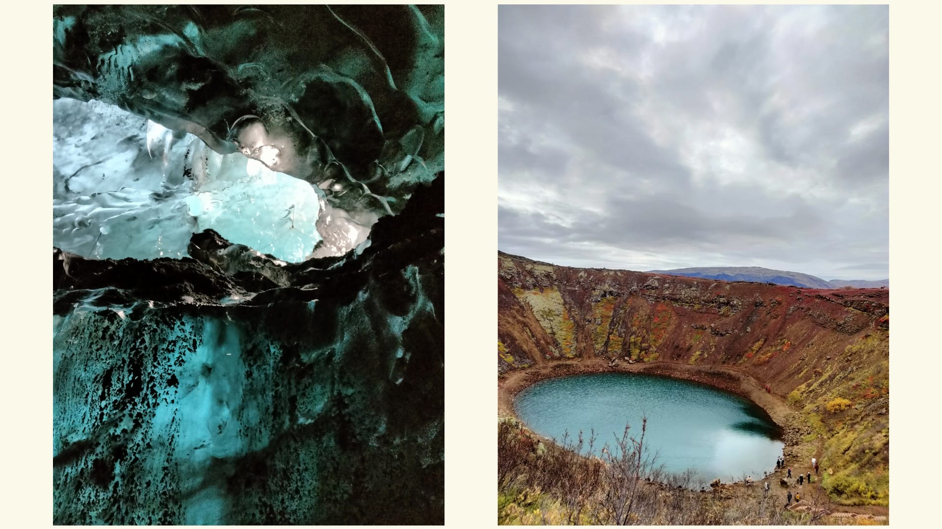 A lake in a crater
Description automatically generated
