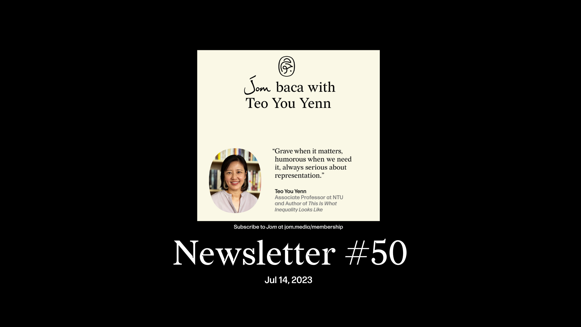 #50: Teo You Yenn and Damien Thow