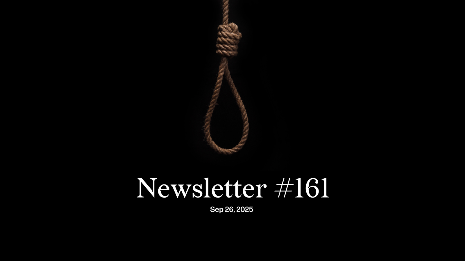 #161: The dole, Palestine, trains, and the death penalty